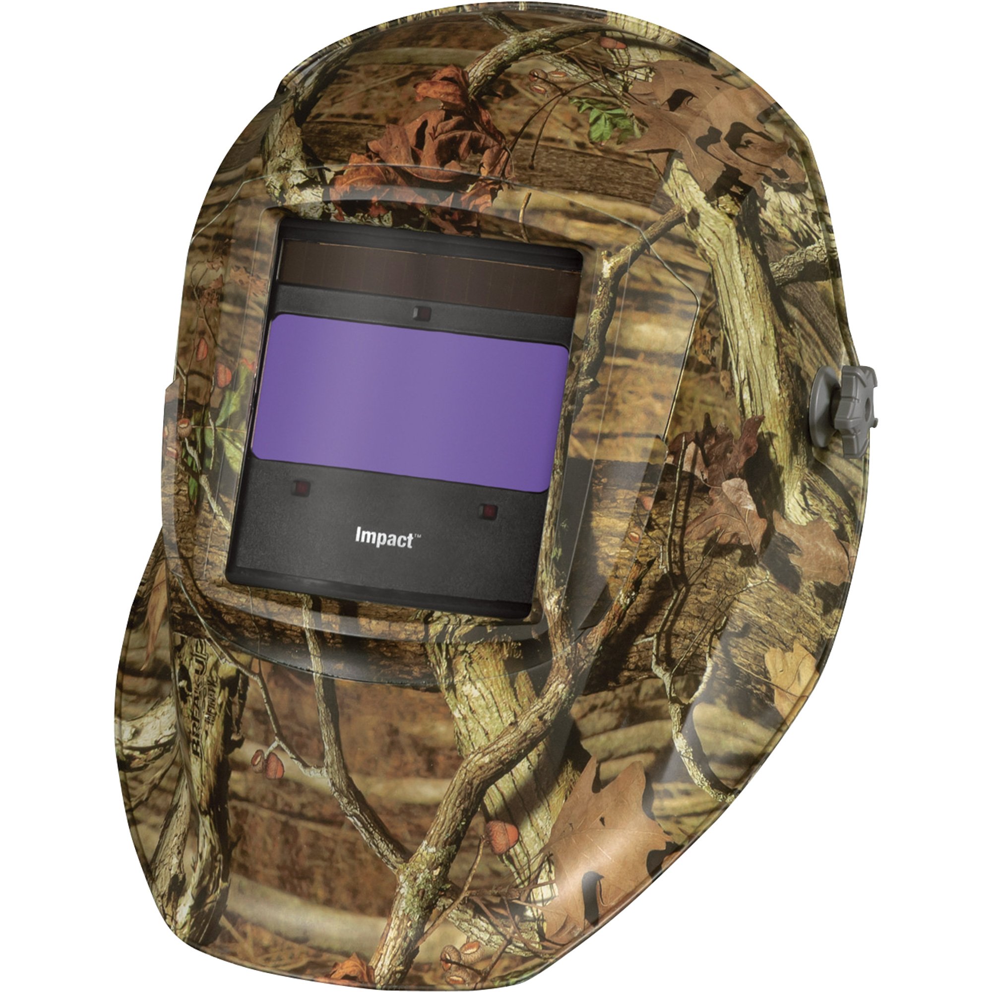 Hobart Impact Series Auto-Darkening Welding Helmet with Grind Mode — Mossy Oak Camo, Model# 770752